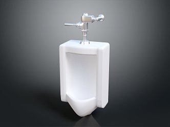 Modern Urinal Toilet 3d model