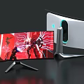 Curved Computer Monitor And Modern PC Case With Sleek Design And Gaming Features