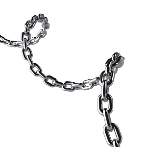 Modern Iron Chain Metal Chain Iron Chain Metal Ring 3d model