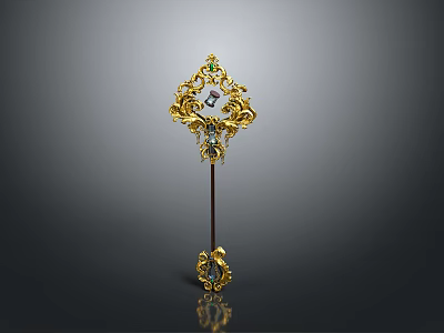 Scepter Ancient Scepter Cane Ancient Scepter Magic Scepter Metal Scepter Classical Scepter Magic Scepter 3d model