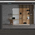 Modern Bookshelf 3d model