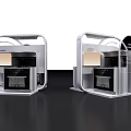 Modern Kitchen Appliances Display With Sleek Cabinets And Built-in Oven