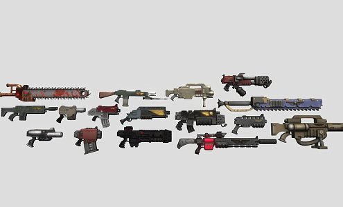 Ultimate War Hammer Gun Pack 3d model