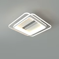 Modern LED Ceiling Lights With Square And Round Shapes For Home Interior 3d model