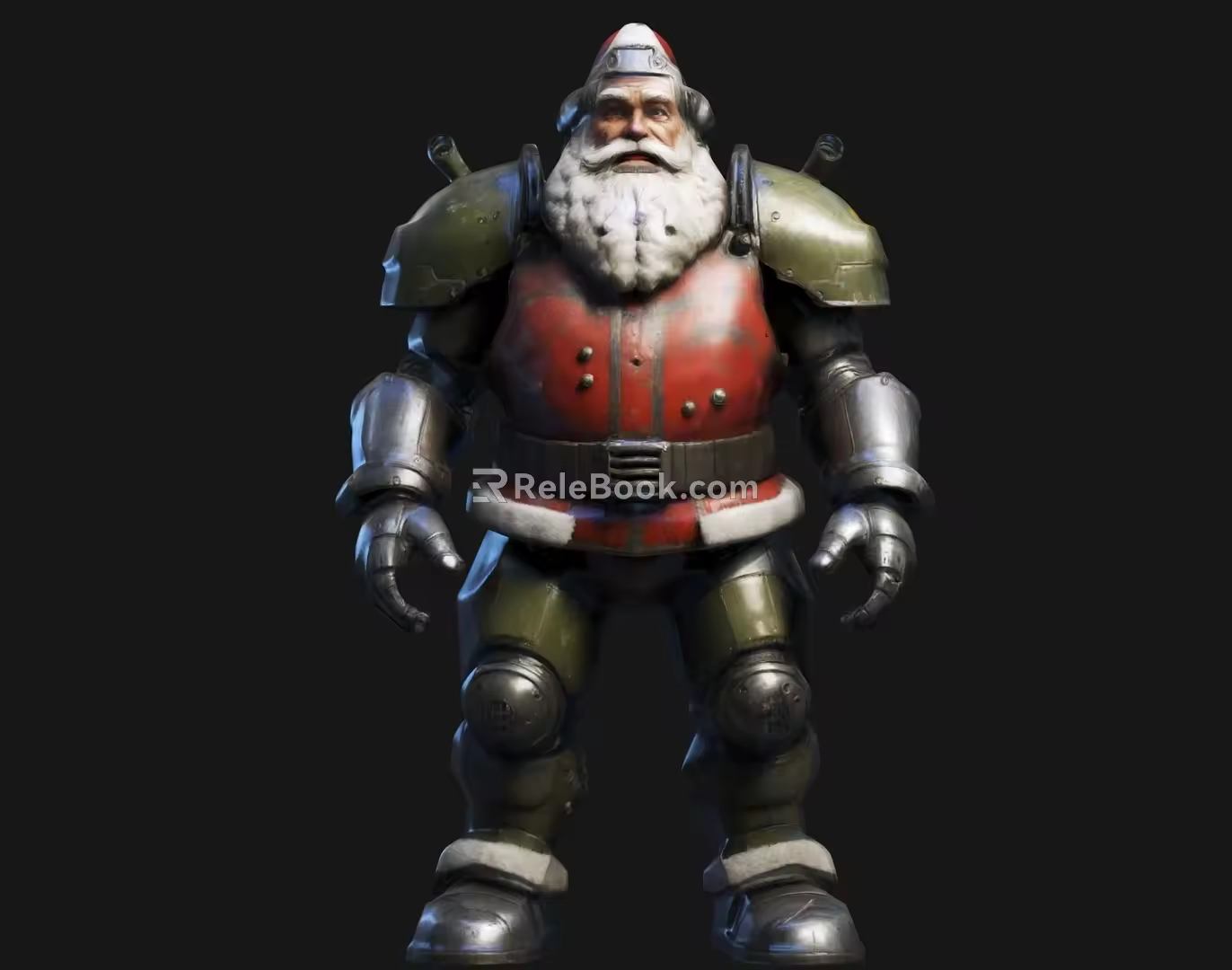 Santa Mechanical Characters Christmas Holiday Anime Characters Sci-Fi Characters 3d model