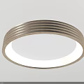 Modern Square And Round Ceiling Lights With Wooden Frame And Soft Illumination 3d model