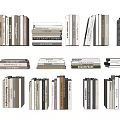 Modern Books Books Books 3d model
