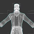 3D Character Clothing Design With Brown Blazer And Dark T-Shirt For Green Figure