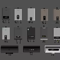 Various Styles Of Wall Mounted Water Heaters With Modern Designs And Colors