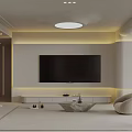 Modern Living Room Interior Design With Sofa Coffee Table Bookshelf And Pendant Light