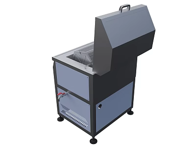 Sturdy Industrial Equipment With Flip Top Design Cabinet Structure And Mobile Wheels 3d model