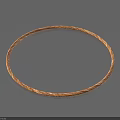Stylish Twisted Metallic Bracelet with Golden and Brown Intertwined Design on Blue Background for Daily Use