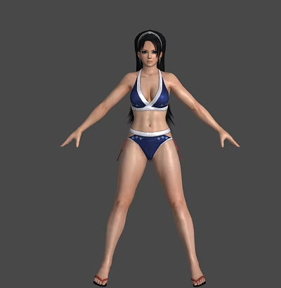 Swimwear beauty beauty girl woman women swimwear sexy bikini shoes student girl fashion can do action 3d model