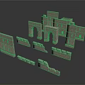 Ancient Architectural Ruins With Stone Walls Arches And Fragmented Structures