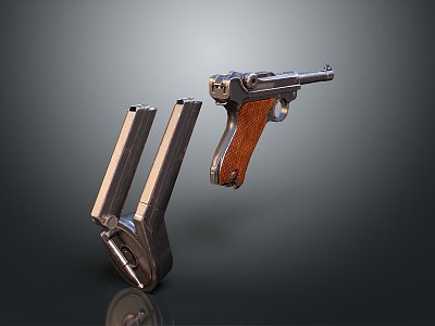 Pistol semi-automatic pistol automatic pistol modern weapon hot weapon hot weapon gun military 3d model