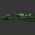 Futuristic Cosmic Spaceship Design Featuring Advanced Aerodynamic Structure For Interstellar Travel