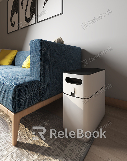 Modern trash can model