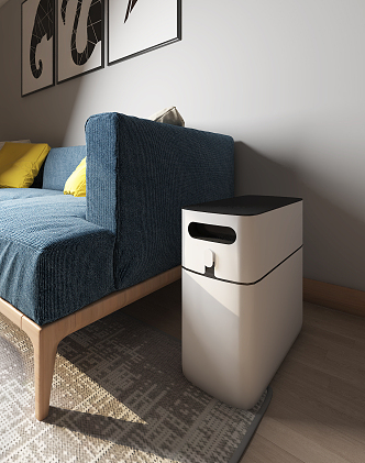 Modern trash can 3d model