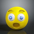 Expression package WeChat expression package cartoon expression cartoon face emoticon Yan text 3d model