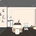 Modern Quiet Beauty Room Design Beauty Salon 3d model