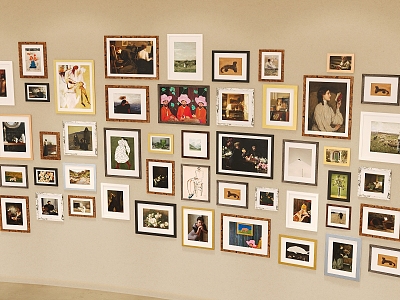 Exhibition Hall Exhibition Photo Wall Art Museum Photo Frame Art Hanging Painting Exhibition Hall Modern Art Museum Modern Exhibition Hall Hanging Painting Exhibition Photo Frame Exhibition Photo 3d model