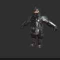 Medieval Dwarf Warrior Character With Braided Beard Steel Armor And Helmet
