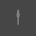 Military Style Assault Rifle With Tactical Scope Textured Barrel And Detachable Magazine