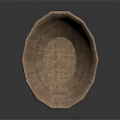 Round Decorative Handwoven Storage Basket For Household Use With Natural Design
