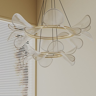 Modern chandelier 3d model