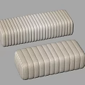 Modern Bed End Stool Fabric Bed End Stool Sofa Bench 3d model