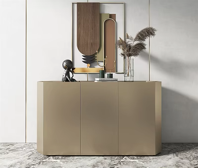 Light Luxury Entrance Cabinet 3d model Light Luxury Entrance Cabinet 3d model