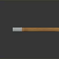 High Quality Paint Brush With Wooden Handle And Purple Bristles