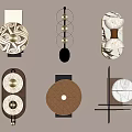 modern wall lamp medieval wall lamp 3d model