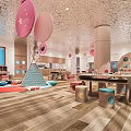 Bright Colorful Kindergarten Interior With Wooden Elements Playful Activity Area And Natural Light
