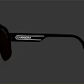 Carrera Stylish Oversized Sunglasses With Red Lenses Black Frame Double Bridge Design