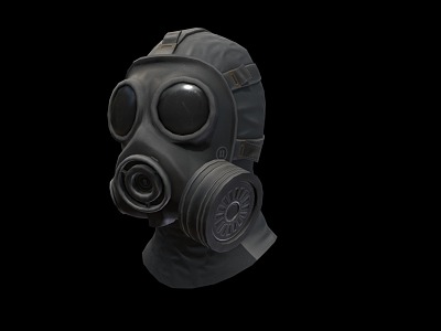 Gas Mask Gas Mask Biochemical Mask Low Face Number Low Model Simple Model Game Sub-era Film and Television Level Super Realistic High Precision 3d model