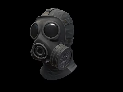 Firefighting Gas Mask As Essential Protective Equipment For Emergency Response Safety 3d model
