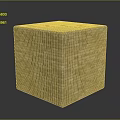 Wooden Texture Stone Cube With Natural Brown Orange Tones And Solid Structure 3d model