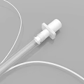 Medical Device Catheter With Blue And Yellow Tubes And Connecting Components