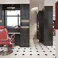 Men's barber shop 3d model