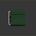 Green Electronic Equipment Case With Digital Display Control Buttons And Metal Handles
