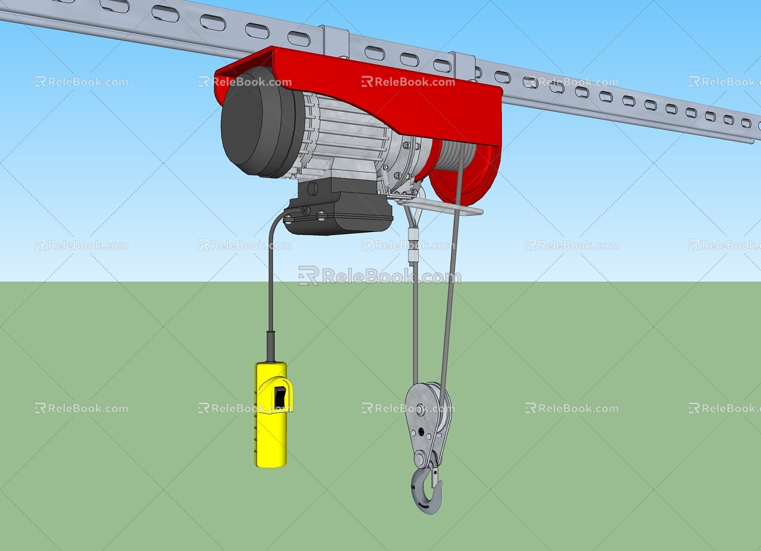 Electric hoist 3d model