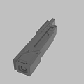 3D Model of Industrial Mechanical Component With Structural Details and Holes