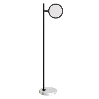 Discus Modern Floor Lamp Minimalist Floor Lamp Marble Chandelier Metal Floor Lamp Minimalist Floor Lamp 3d model