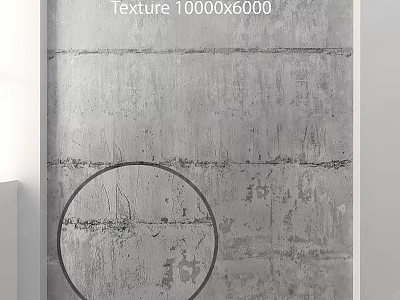 Gray Rough Wall Texture With 10000x6000 High Resolution And Natural Finish 3d model