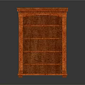 Traditional Solid Wood Bookcase Furniture With Multiple Shelves And Decorative Edges