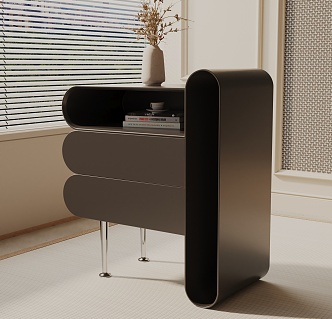 Modern bedside table 3d model