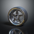 Modern tire wheels 3d model