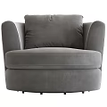 Single Sofa Fabric Single Sofa 3d model