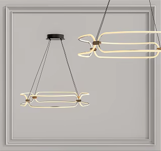 Modern chandelier 3d model